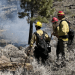 Firefighters on Rx burn